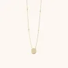 9 Karaat Ketting Clear Coin