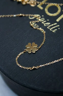 9 Karaat Ketting Klaver