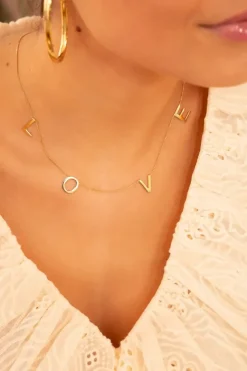 14 Karaat Ketting Love Xl