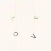 9 Karaat Ketting Love Xl