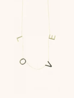 9 Karaat Ketting Love Xl