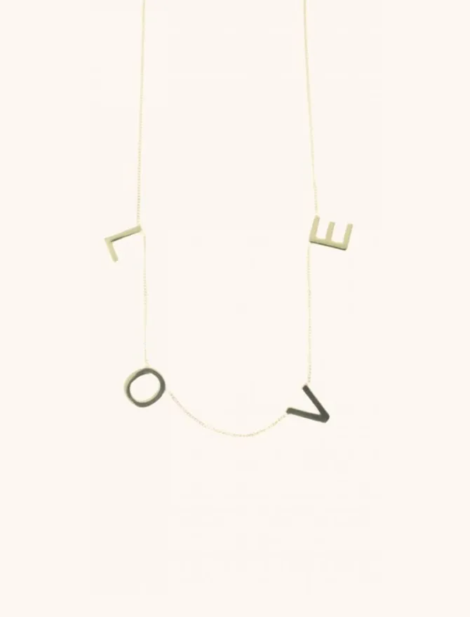 9 Karaat Ketting Love Xl