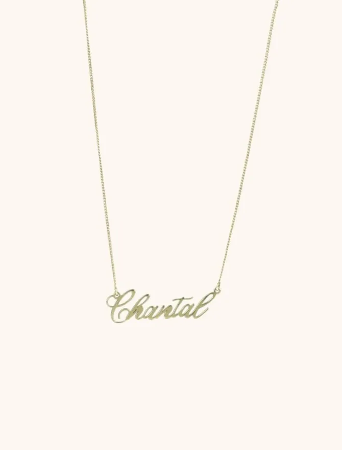 9 Karaat Vintage Naam Ketting 5-7 Letters