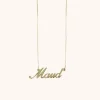 9 Karaat Vintage Naam Ketting 1-4 Letters