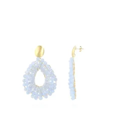 Baby Blauwe Oorbellen Babs Open Drop