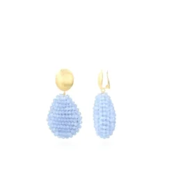 Baby Blauwe Oorbellen Loulou Closed Drop M Clip