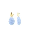 Baby Blauwe Oorbellen Loulou Closed Drop M