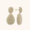Beige Oorbellen Kenza Glassberry Druppel S