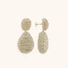 Beige Oorbellen Kenza Glassberry Druppel M