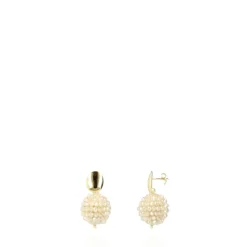 Beige Oorbellen Lexi Globe S