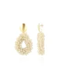 Beige Oorbellen Louise Glassberry Druppel L Double Stones Tonal