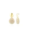 Beige Oorbellen Loulou Closed Drop S