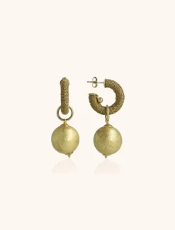 Beige Oorbellen Lulu Creool Xs Bal