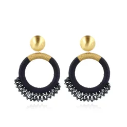 Blauwe Oorbellen Elara Drops Combi L
