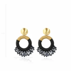 Blauwe Oorbellen Elara Drops Combi S