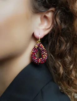 Bordeaux Oorbellen Berry Drop S