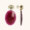 Bordeaux Oorbellen Celia Bugle