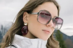 Bordeaux Oorbellen Celia Bugle