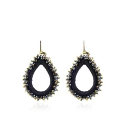 Carina Blauwe Oorbellen Urchin Drop L