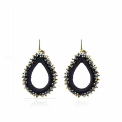 Carina Blauwe Oorbellen Urchin Drop L