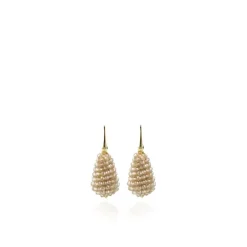 Champagne Oorbellen Beau Glassberry Cone Xs