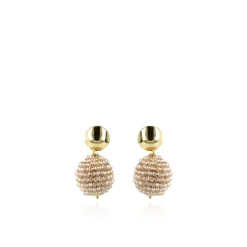 Champagne Oorbellen Lea Glassberry Soft Globe L