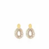 Champagne Oorbellen Robin Silk Drop Crystal S