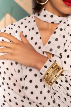 Classic Armband Bangle Bean Pattern