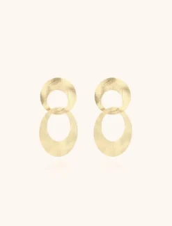 Classic Dubbel Charm Satin Oorbellen