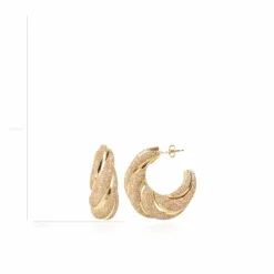 Classic Glitter Oorbellen Twist Creole M