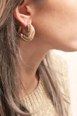 Classic Glitter Oorbellen Twist Creole S