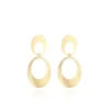 Classic Oorbel Dubbel Open Ovaal Satin
