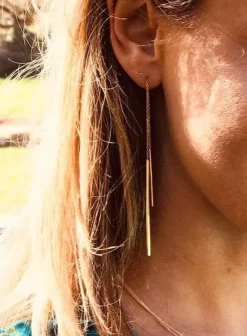 Classic Oorbel Vertical Bar