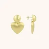 Classic Oorbellen Brushed Stud Hart S