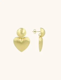 Classic Oorbellen Brushed Stud Hart S
