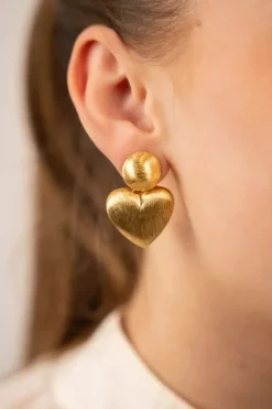 Classic Oorbellen Brushed Stud Hart S