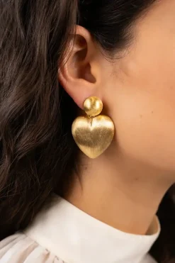 Classic Oorbellen Brushed Hart L