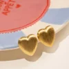 Classic Oorbellen Brushed Stud Hart M
