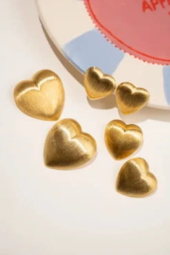 Classic Oorbellen Brushed Stud Hart M