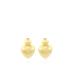 Classic Oorbellen Brushed Hart M