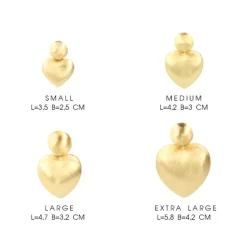 Classic Oorbellen Brushed Hart M