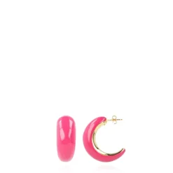 Classic Oorbellen Charlie Creool Fuchsia