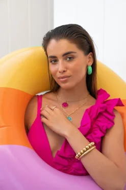 Classic Oorbellen Charlie Creool Turquoise