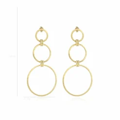 Classic Oorbellen Classic Dubbel Round Satin
