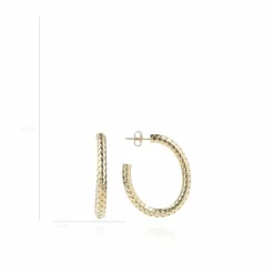 Classic Oorbellen Cobra Creool Ovaal M