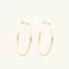 Classic Oorbellen Creole Oval Brushed