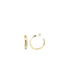 Classic Oorbellen Creool Vintage Regenboog