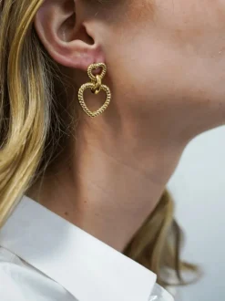 Classic Oorbellen Hart Twist Pendant S