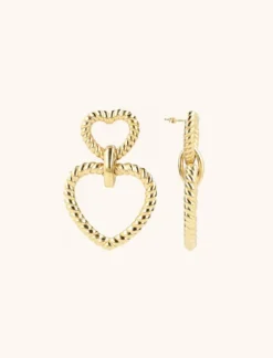 Classic Oorbellen Hart Twist Pendant L