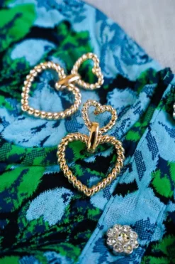 Classic Oorbellen Hart Twist Pendant L